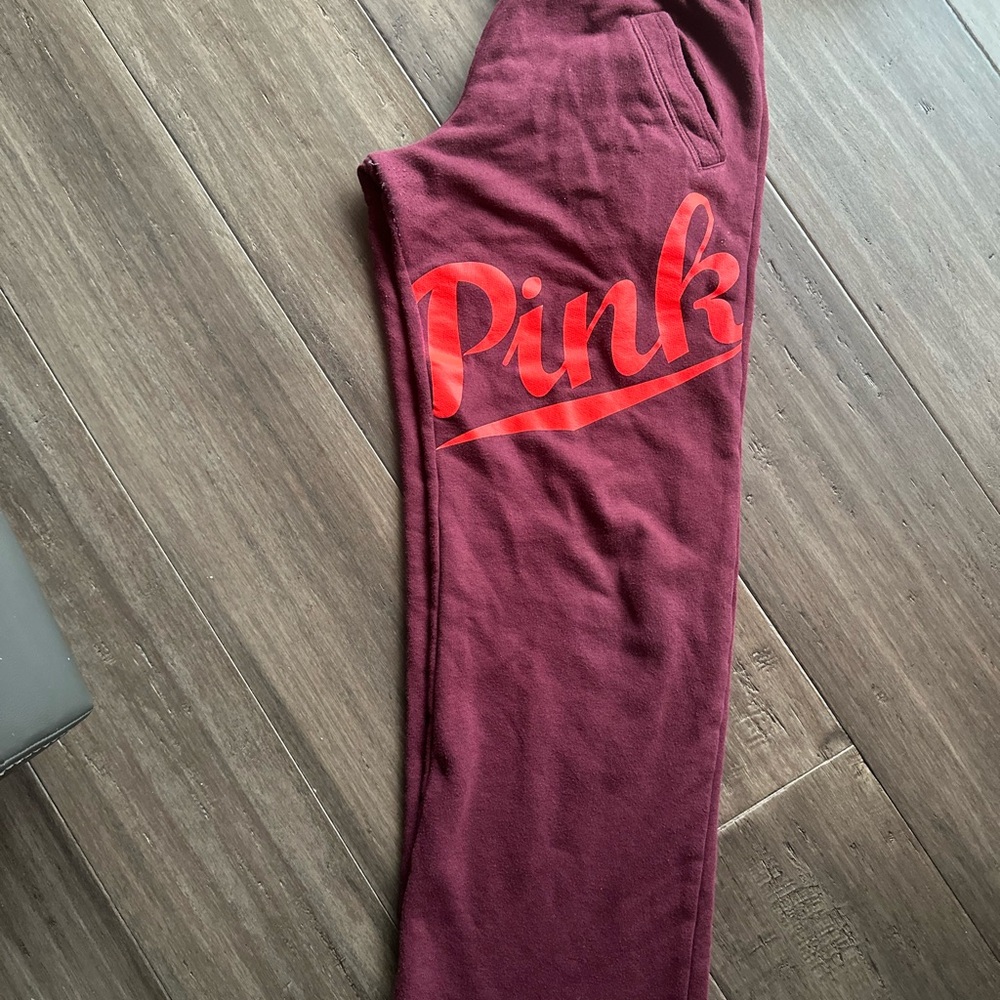 PINK Victoria's Secret Maroon Sweatpants